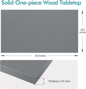 KABOON Solid Color Tabletop--Silver Gray