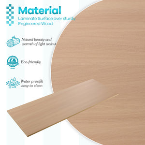 KABOON Universal Tabletop--Light Walnut