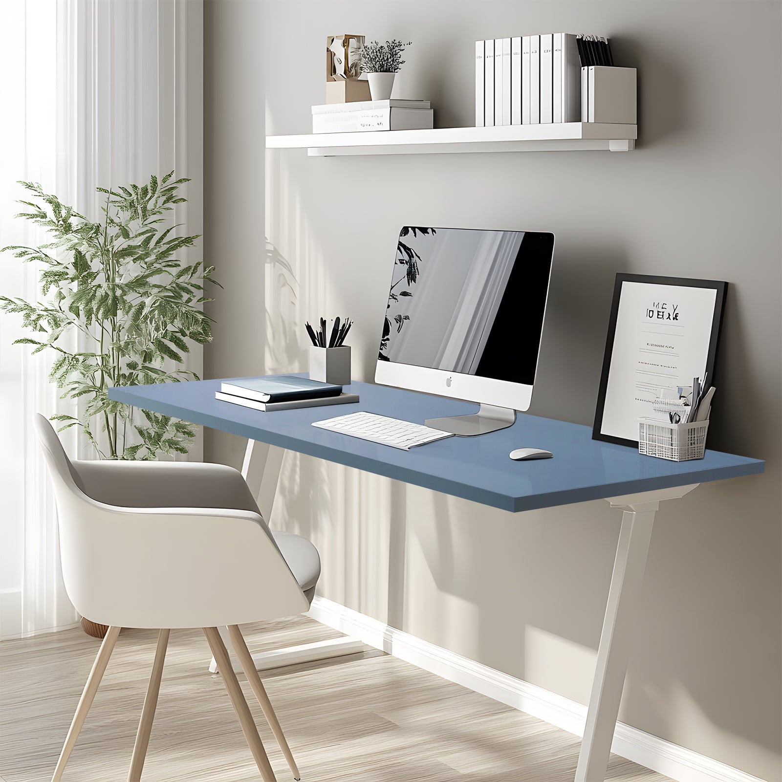 KABOON Solid Color Tabletop--Grayish Blue