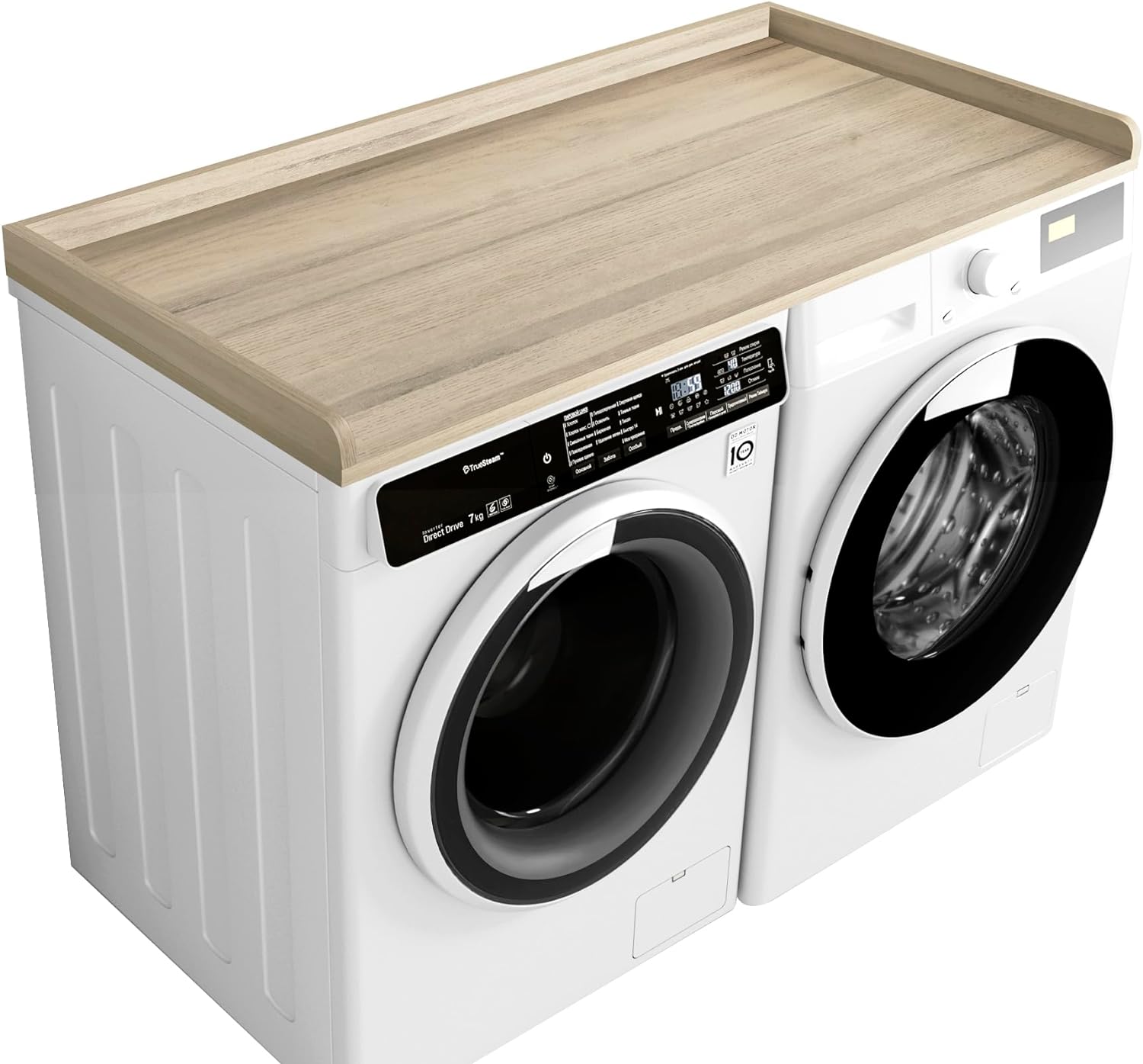 Kaboon Washer Dryer Countertop, Oak (Grey Tone)