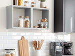 Load image into Gallery viewer, KABOON Floating Cube Shelves--Grey
