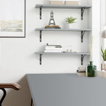 Load image into Gallery viewer, KABOON Floating Shelves for Wall, Set of 2--Gray
