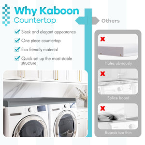 Kaboon Washer Dryer Countertop, Gray